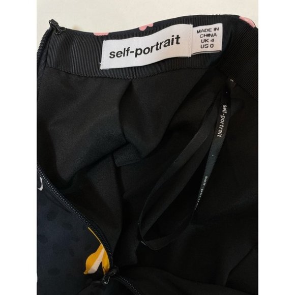 Self-Portrait Mixed Floral Ruffle Skirt NEW - Picture 10 of 13